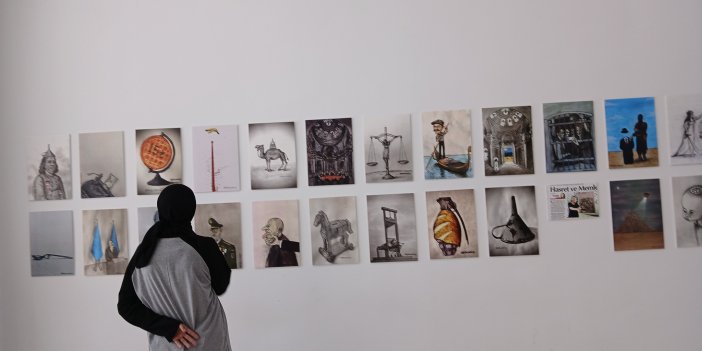 Konya'da karikatür sergisi açıldı
