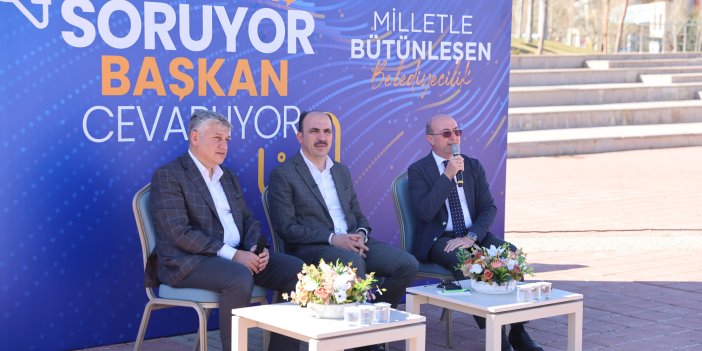 Selçuklu'da vatandaş sordu başkanlar cevapladı