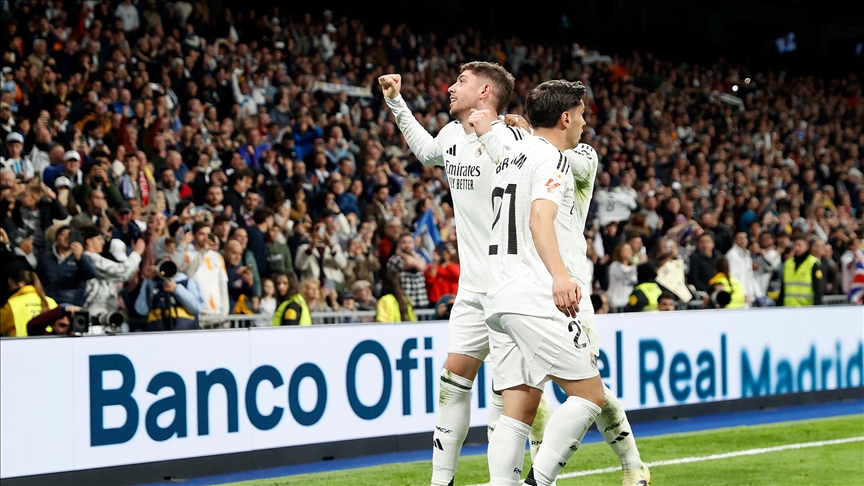 LaLiga'da Real Madrid evinde Athletic Bilbao'yu son dakika golüyle yendi