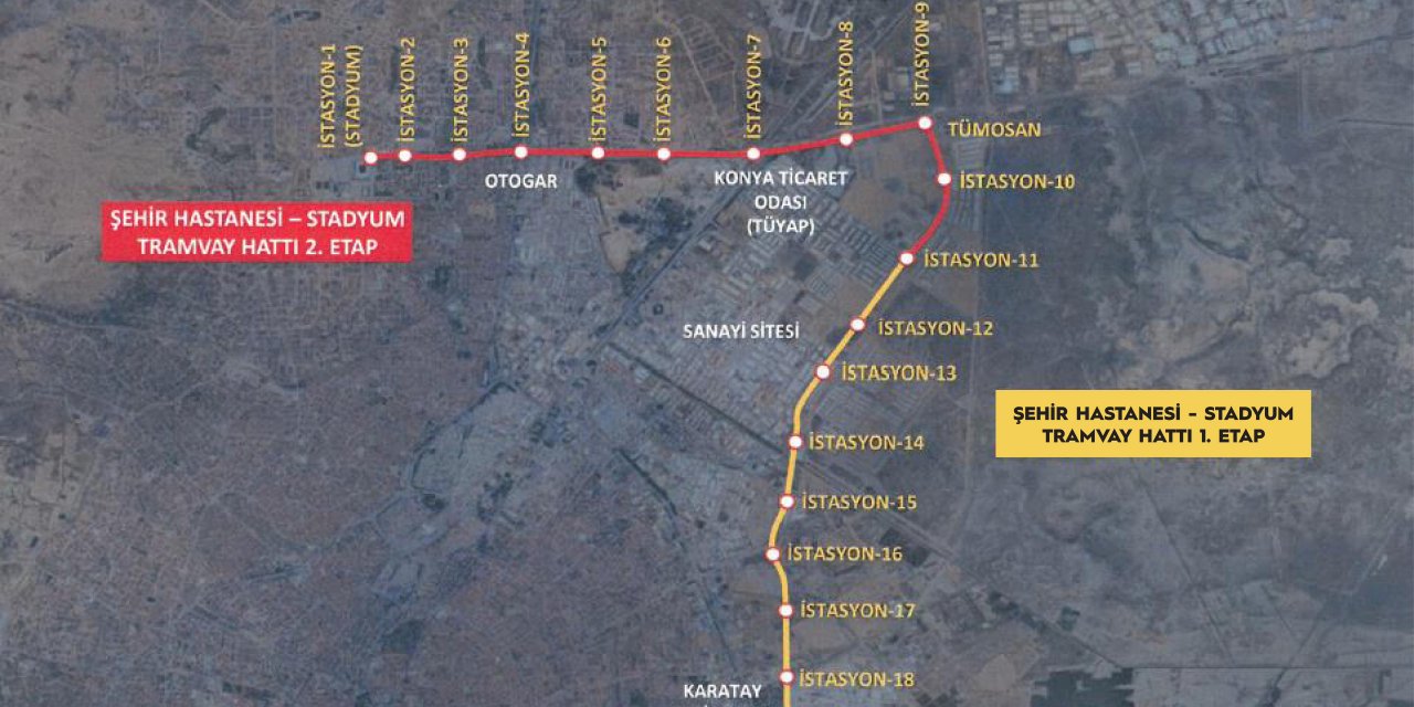 Konya'daki yeni tramvay hattı resmen bakanlığa devredildi