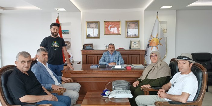 Dünya Görmeyenler Derneği'nden Meram İlçe Başkanına ziyaret