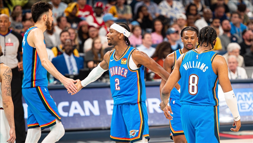 NBA'de Thunder, Grizzlies'i yenerek öne geçti