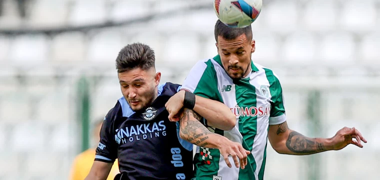 Konyaspor'da ilk yarı sonucu 0-1