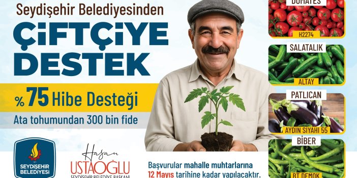 Seydişehir Belediye'sınden çiftçilere Fide desteği