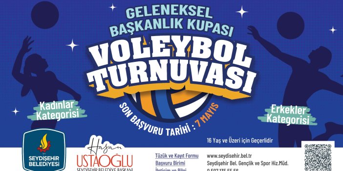 Başkanlık kupası voleybol turnuvaları başlıyor