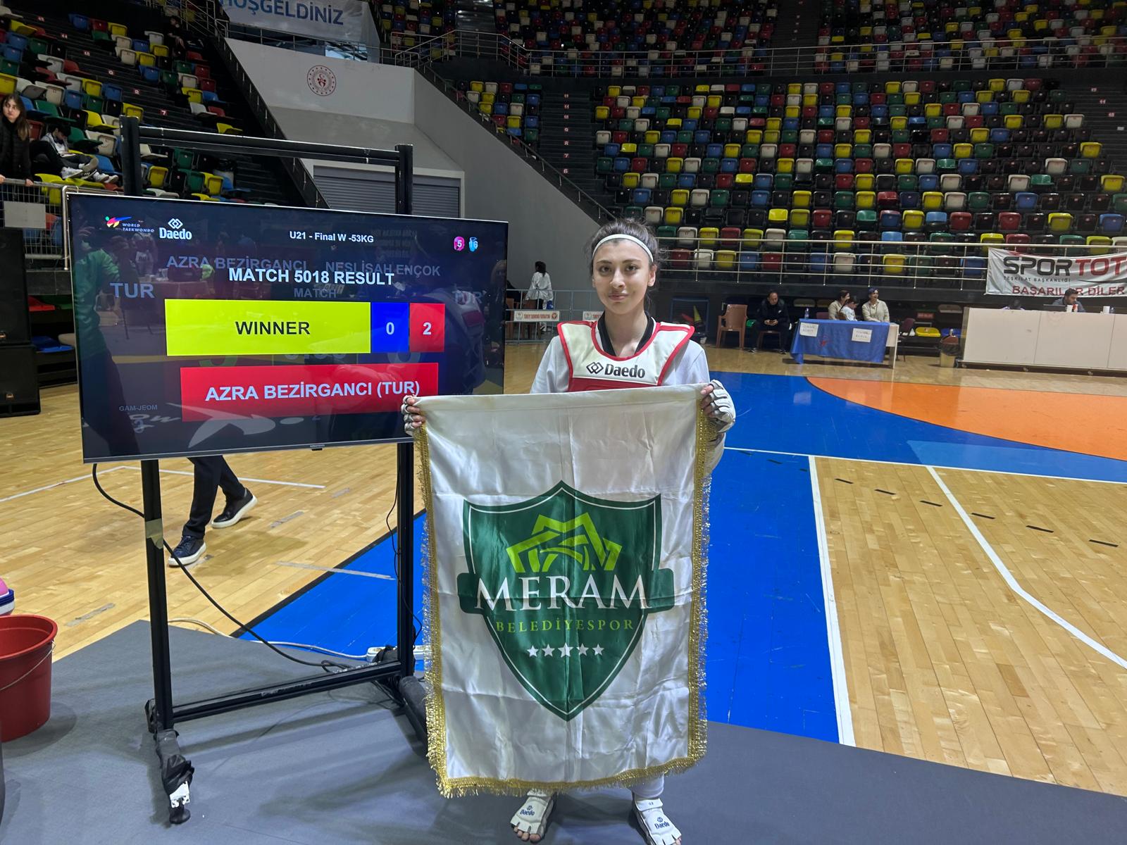 Meram Belediyesporlu Azra’dan gurur verici başarı!