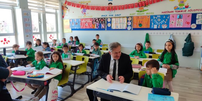 Murat Yiğit, Selçuklu ilçesinde okul ziyaretinde bulundu