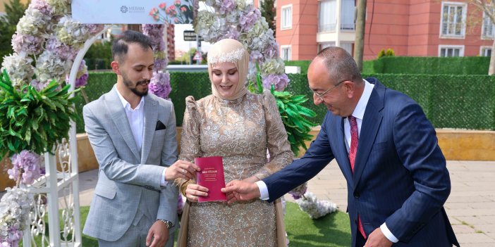 Meram'da 05.05.2025 tarihinde genç çiftler mutlu bir ömür için ''Evet'' dediler