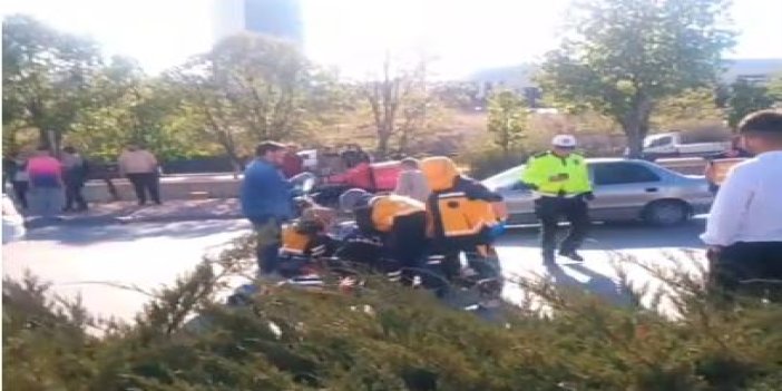 Konya'da kadın sürücü yayaya çarptı