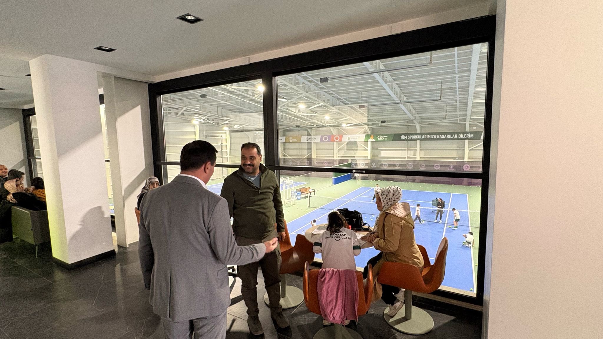 Başkan Kılca’dan Karatay Tenis Kortu’na ziyaret