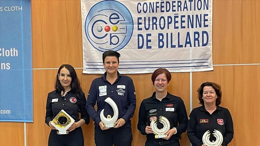 Milli bilardocu, İspanya'da gümüş madalya kazandı