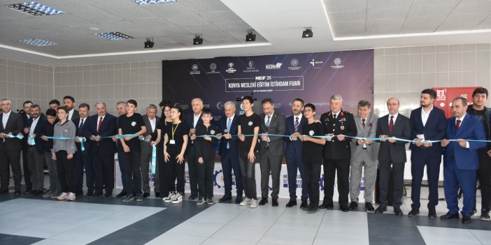 Konya Mesleki Eğitim İstihdam Fuarı açtı