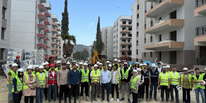 Konya'nın inşaatçı öğrencileri, Hatay ve Kahramanmaraş'ta teknik geziye katıldı