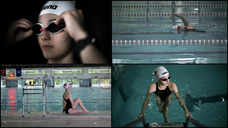 Para yüzücü Zeynep'in hedefi milli takıma seçilmek
