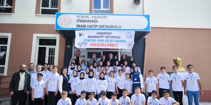 Karatay  Ovakavağı İmam Hatip Ortaokulunda TÜBİTAK 4006 Bilim Fuarı Gerçekleştirildi