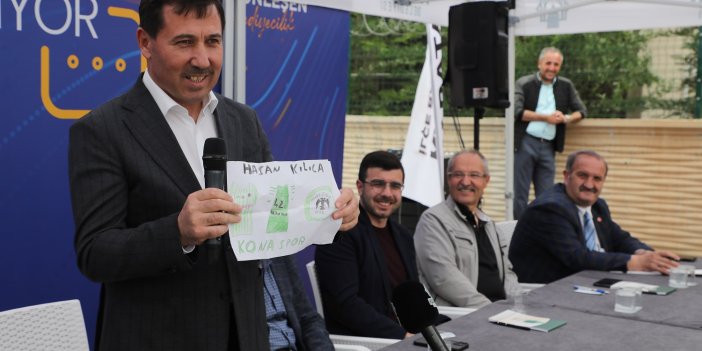 Başkan Hasan Kılca o mahalleye müjdeyi verdi