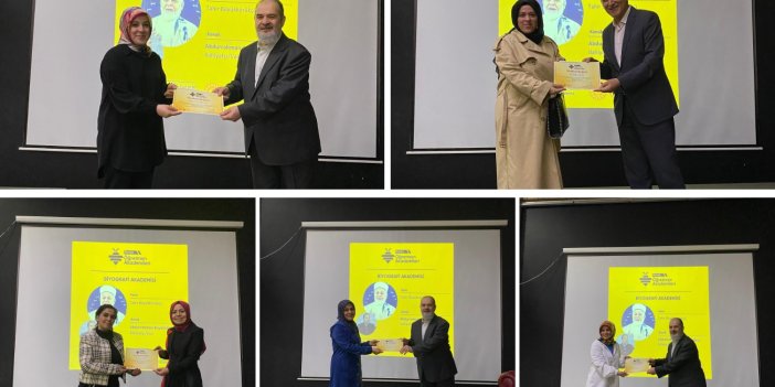 Biyografi Akademisinde Katılımcı Öğretmenlere Sertifikaları Verildi