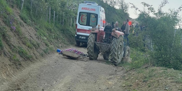 Samsun'da, devrilen traktörün sürücüsü öldü