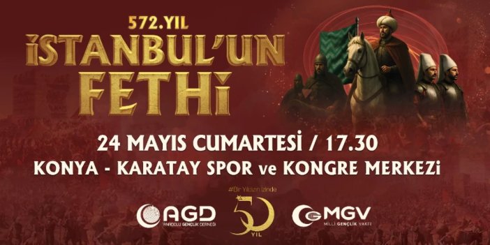 AGD Konya'da Fetih Gecesi düzenleyecek