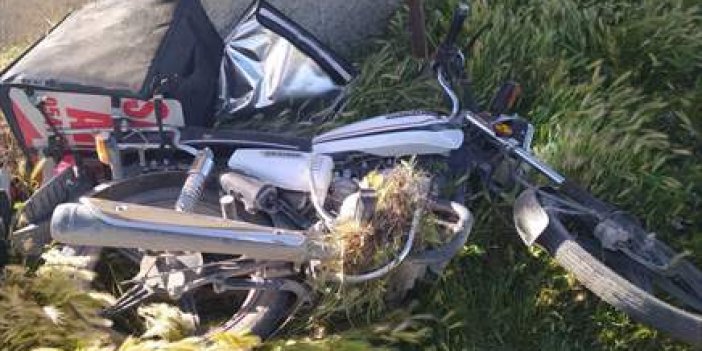 Konya'da motosiklet sürücüsünün feci ölümü kamerada