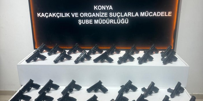 Konya’da silah kaçakçılarına darbe: çok sayıda silah ve parça ele geçirildi