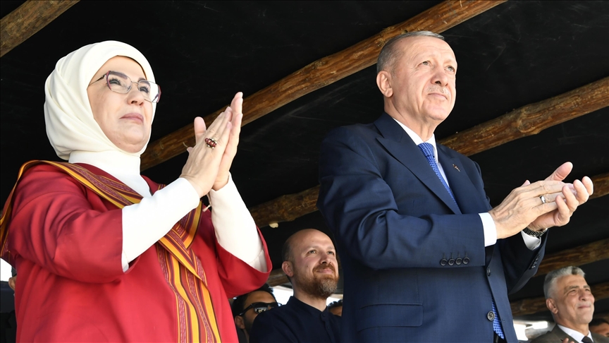 Emine Erdoğan, 7. Etnospor Kültür Festivali'ni ziyaret etti