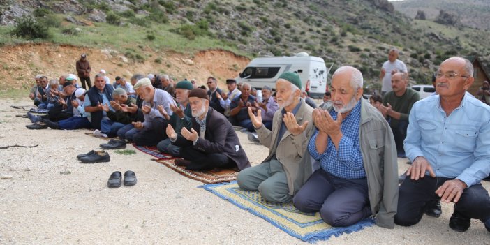 Halkapınar'da yağmur duası yapıldı