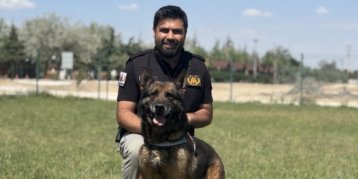 Bomba arama görevi sona eren köpek "Artur", ekip arkadaşından ayrılmayacak