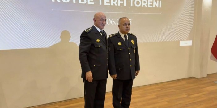 Konya İl Emniyet Müdürlüğü'nde rütbe terfi töreni