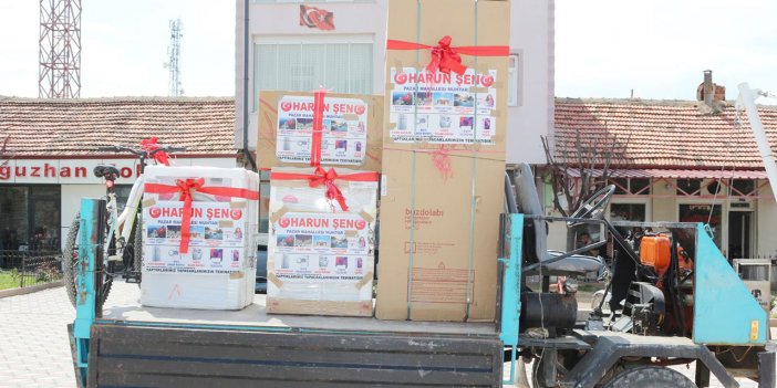 Tuzlukçu'da bir muhtar, seçmenlerine çekilişle hediye dağıttı