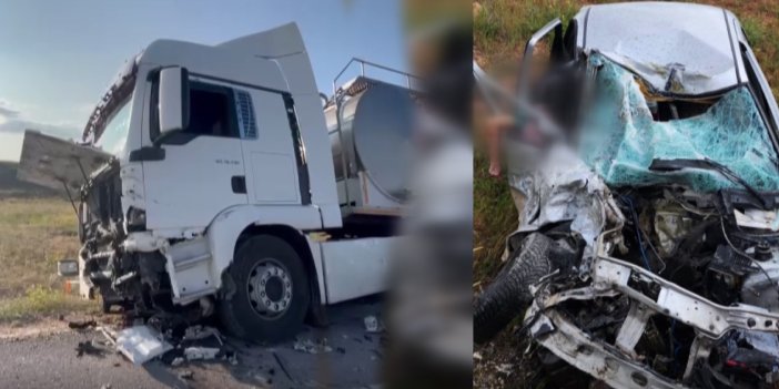 Konya plakalı tırın karıştığı kazada 2 kişi öldü