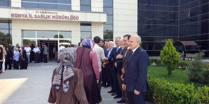 Konya'da sağlık çalışanları bayramlaştı