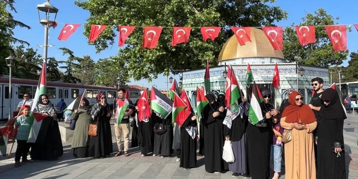 Konya'da "Küresel Gazze Yürüyüşü"ne destek gösterisi yapıldı