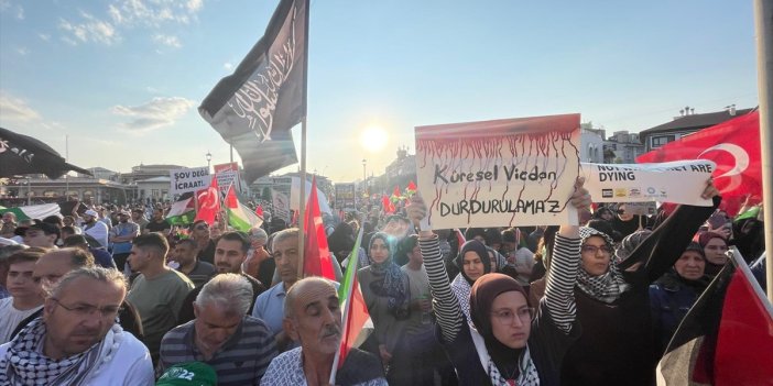 Konya'da Gazze'ye destek yürüyüşü yapıldı