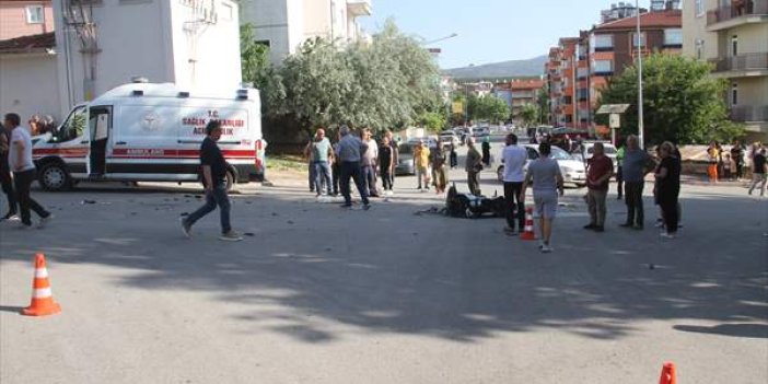 Konya'da öğrenci servisiyle çarpışan motosikletin sürücüsü hayatını kaybetti