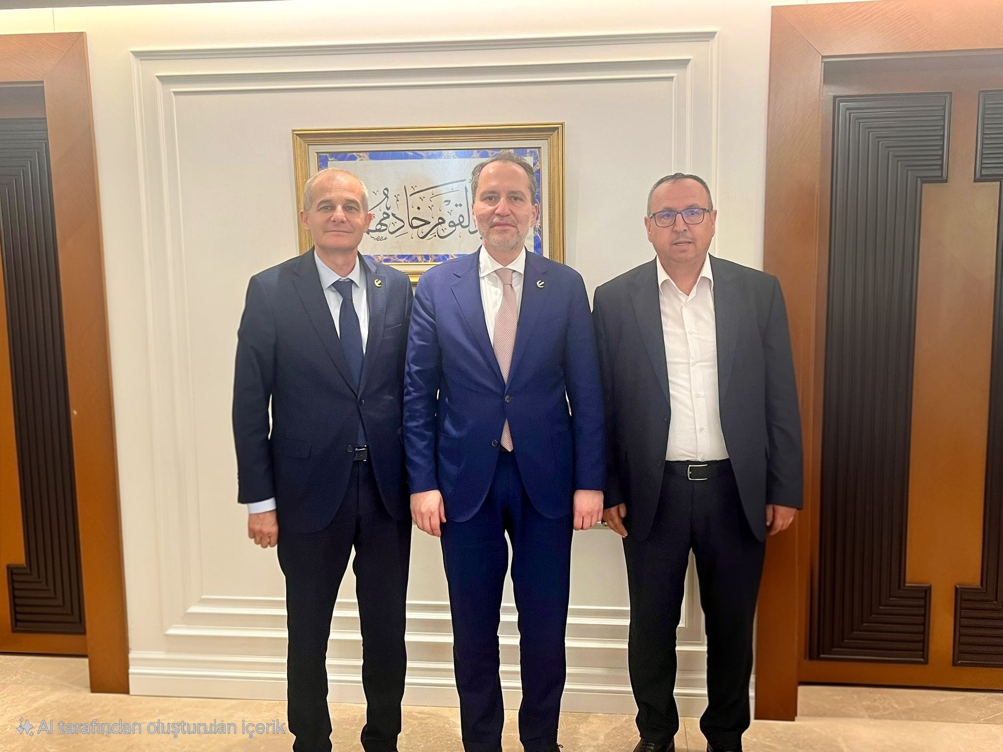 Hasan Yel ve Ümit Mete'den Fatih Erbakan'a ziyaret