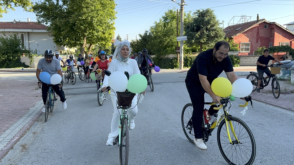 Konya'da örnek davranış: Bisikletlilerle konvoy oluşturdular