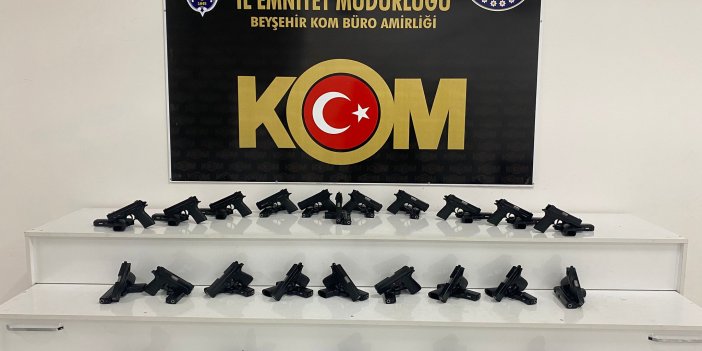 Konya'da 50 adet ruhsatsız tabanca ele geçirildi