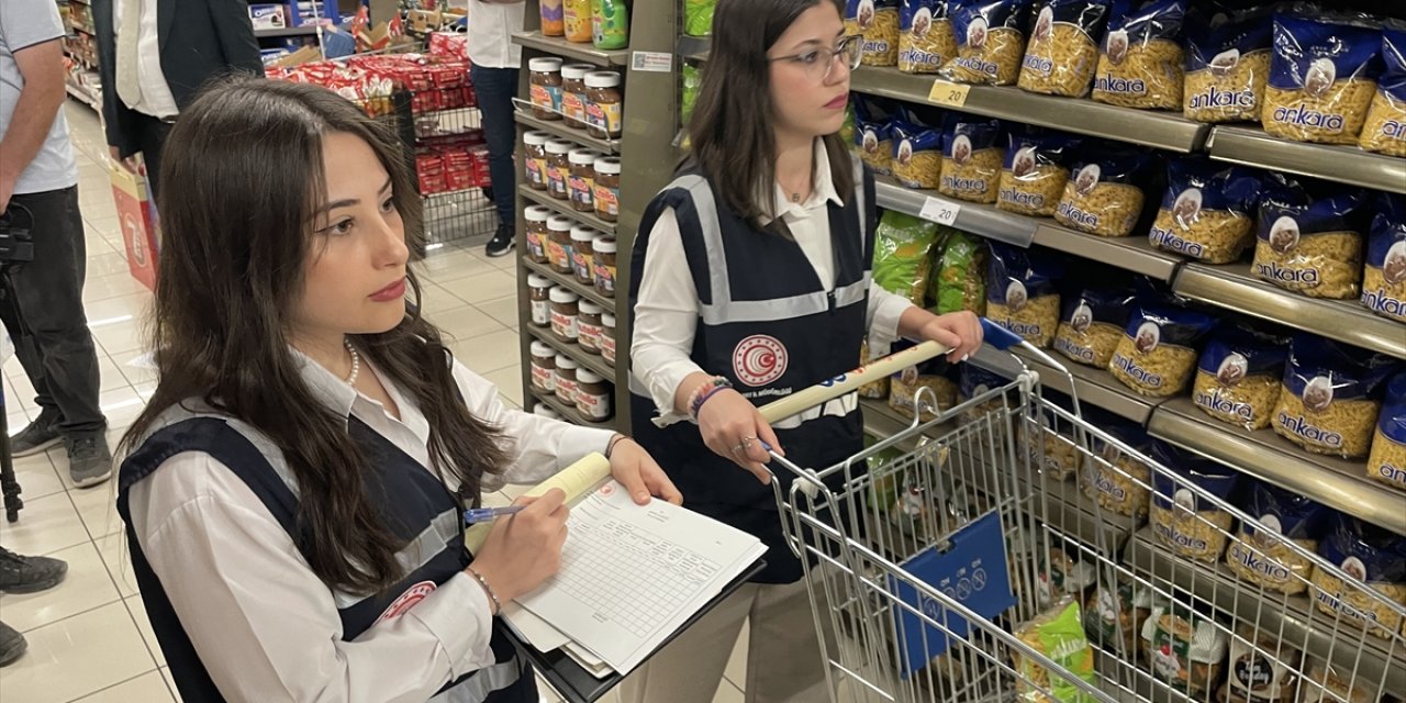 Konya'da marketlerde fiyat ve etiket denetimi yapıldı
