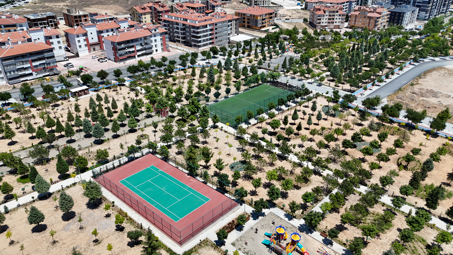 Selçuklu'ya çok yakışacak olan Yelda Park'ta sona gelindi