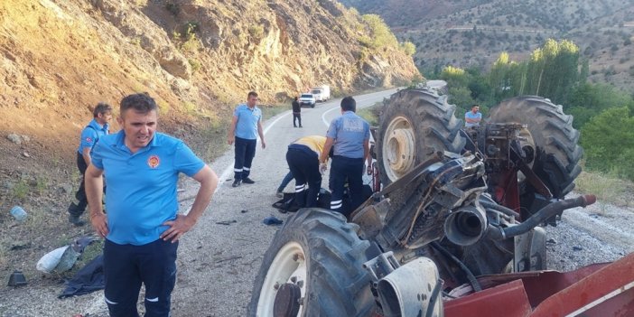 Devrilen traktörünün sürücüsü öldü