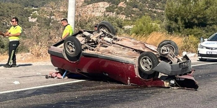 Konya'da otomobilin devrilmesi sonucu 1 kişi öldü, 2 kişi yaralandı