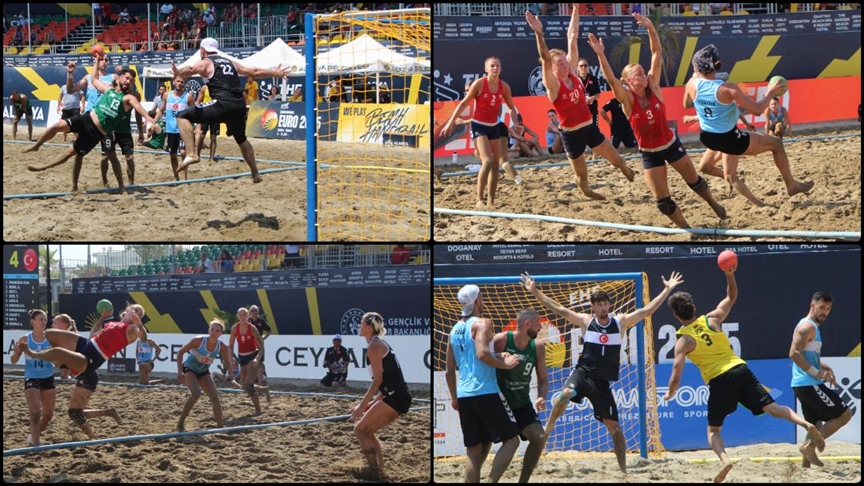 Avrupa Plaj Hentbolu Şampiyonası, Antalya'da başladı