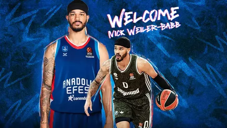 Anadolu Efes, Nick Weiler-Babb’ı kadrosuna kattı
