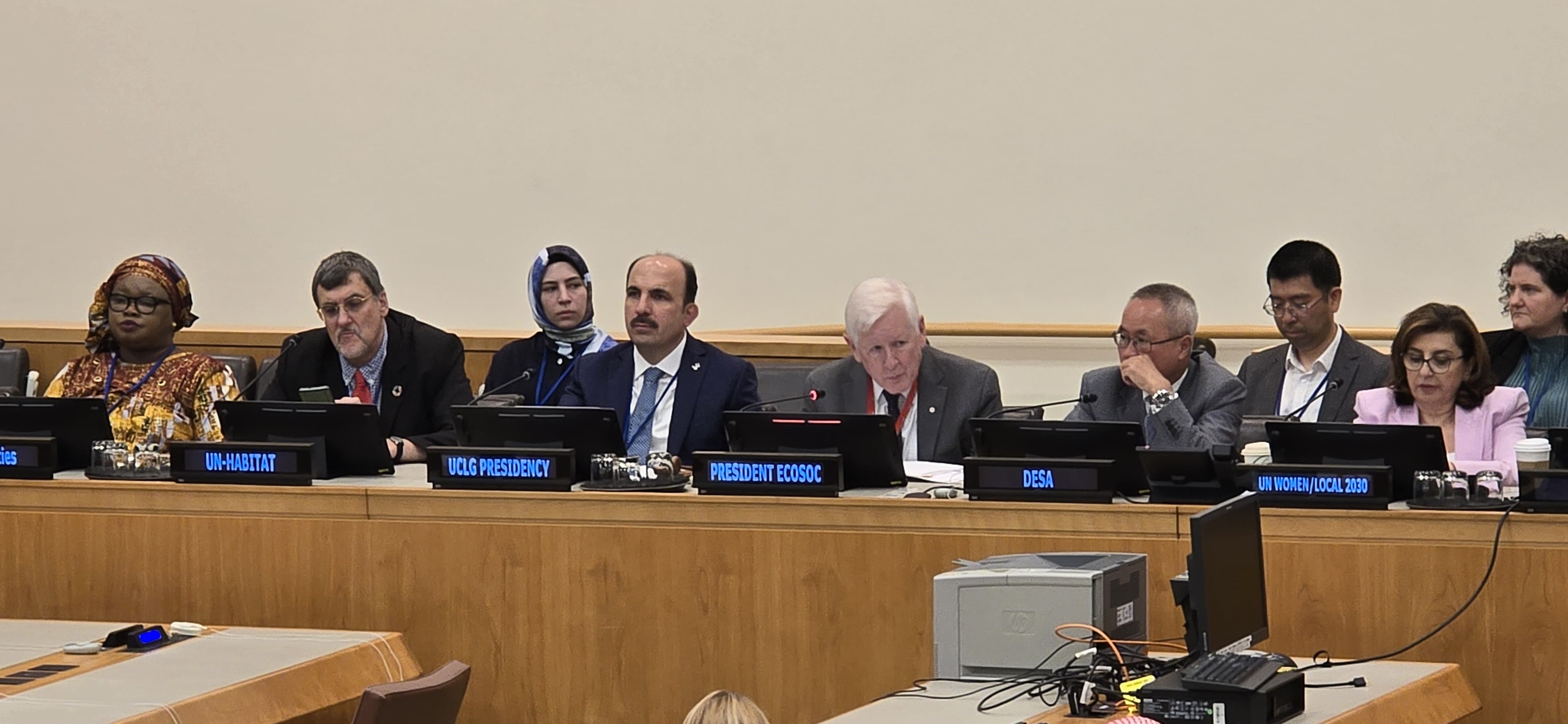 Konya Büyükşehir Belediye Başkanı Altay, New York'ta Filistinli çocukları anlattı