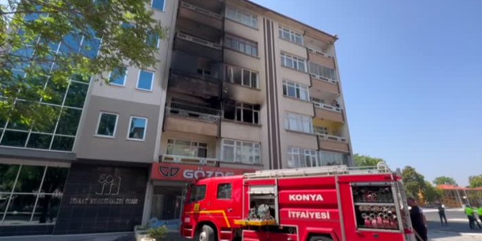 Konya'daki yangına uyurken yakalandılar