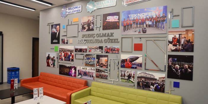 Selçuklu gençlik merkezi yeni yerinde yine gençlerin hizmetinde
