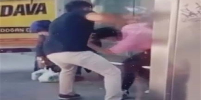 Konya'da komşusunun kızını otobüs durağında tornavida ile yaraladı; o anlar kamerada