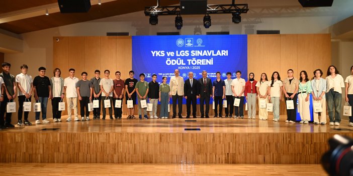 Konya’da LGS ve YKS başarısı ödüllendirildi