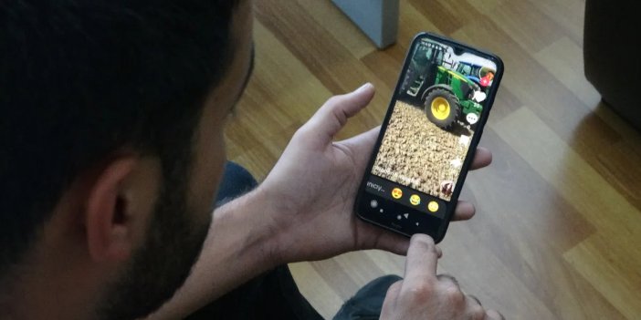 Konyalı çiftçi sosyal medyada video izlerken çalınan traktörünü buldu
